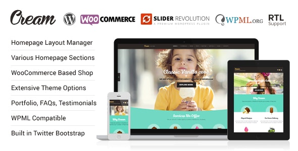 Cream - WooCommerce WordPress Theme 1