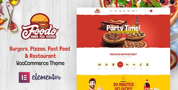 Foodo - Fast Food Restaurant WordPress Theme 1
