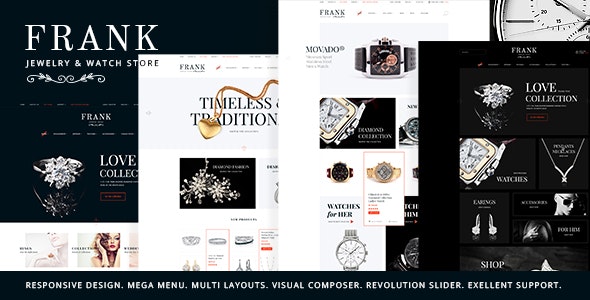 Jewelry & Watches Online Store WordPress Theme 1