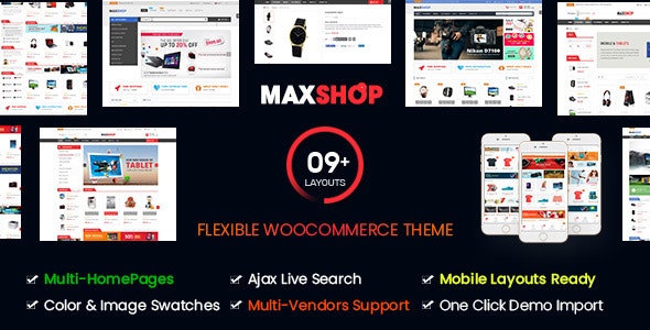 Maxshop | Multi-Purpose Responsive WooCommerce Theme (9+ Homepages & Mobile Layouts Ready) 1
