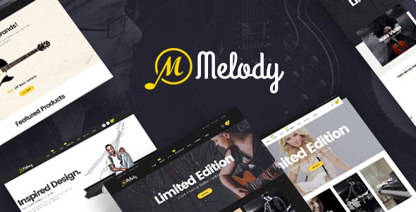 Melody - WordPress Theme for Musical Instruments 1