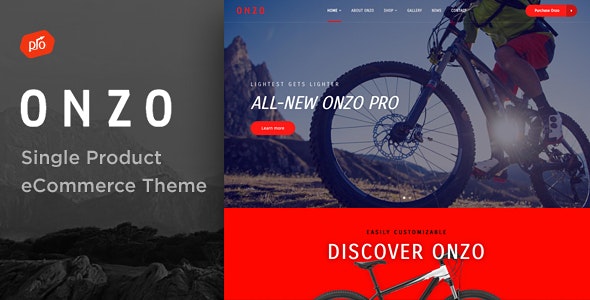 Onzo - Single Product & Bike Shop eCommerce Theme 1