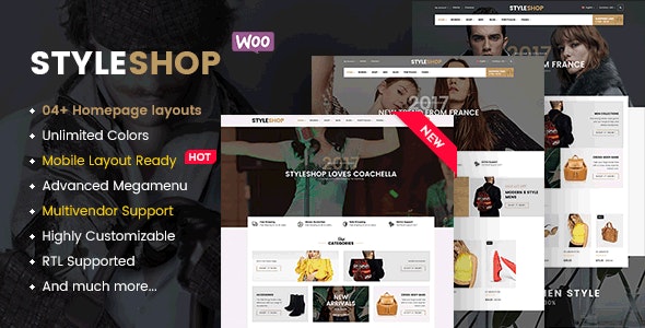StyleShop - Responsive Clothing/ Fashion Store WordPress WooCommerce Theme (Mobile Layout Ready) 1