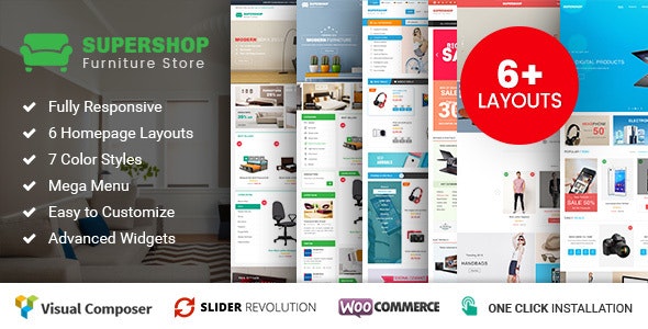 Supershop - Responsive WooCommerce Shopping WordPress Theme (6+ Homepage Layouts Ready) 1